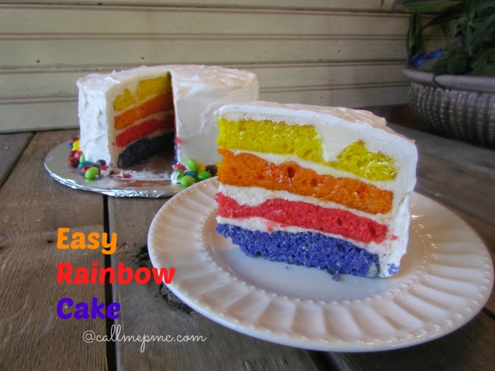 Easy Rainbow Cake