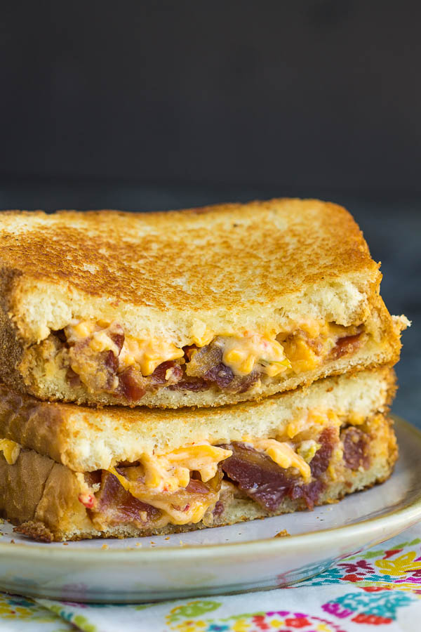 Jalapeno Pimento Bacon Grilled Cheese sandwich  