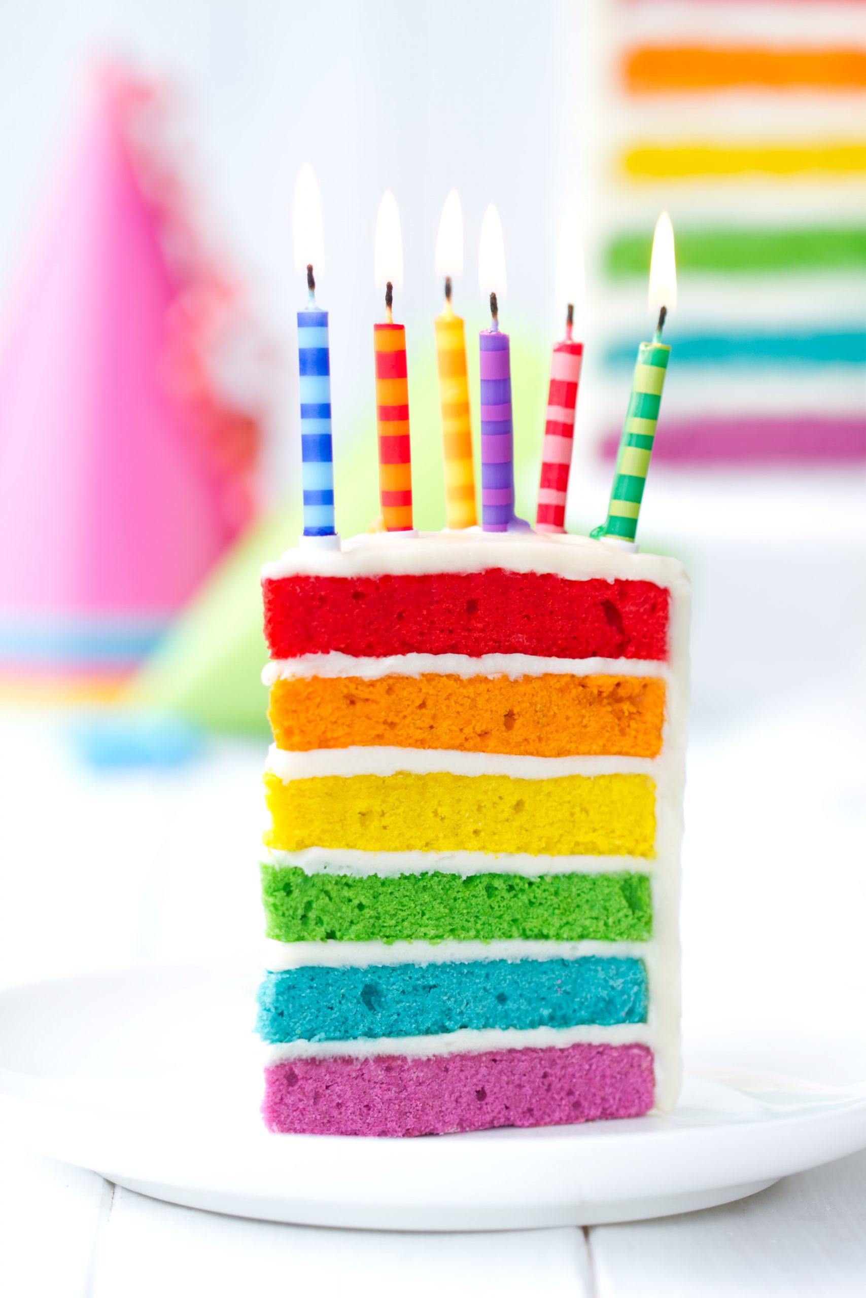 Short-cut tips to a bright & beautiful yet easy Rainbow Cake. Makes a fun birthday or any occasion extra special. #baking #recipe #dessert