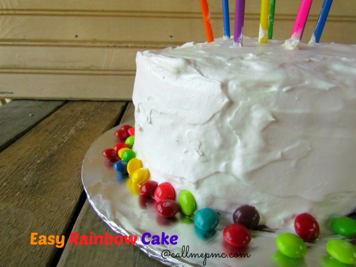 easy rainbow cake