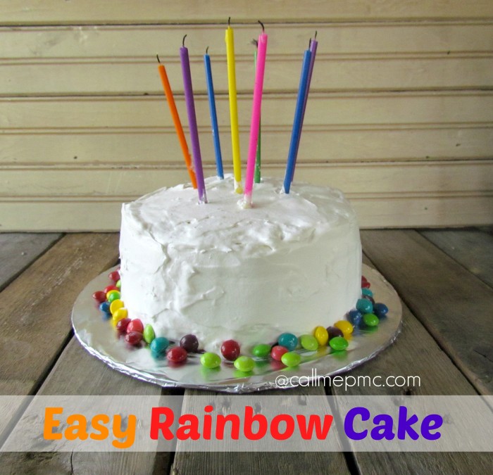 easy rainbow cake