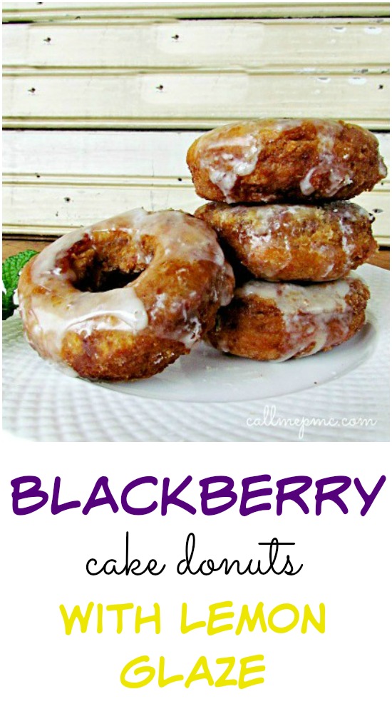 Blackberry Cake Donuts