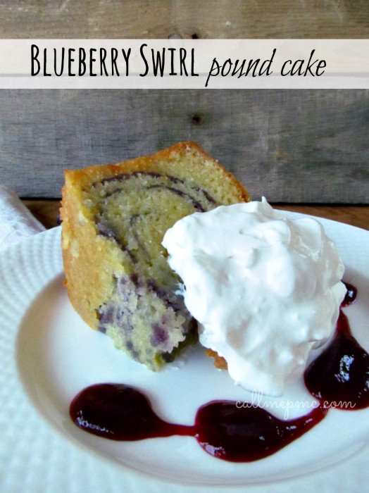 Blueberry Swirl Pound Cake