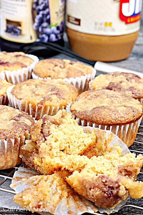 Peanut Butter Jelly Muffins