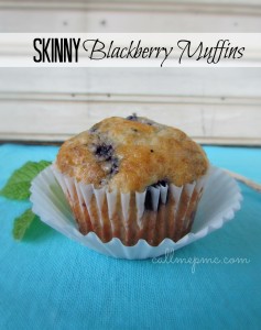 Skinny Blackberry Muffins