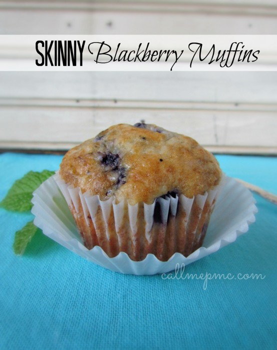Skinny Blackberry Muffins www.callmepmc.com #callmepmc