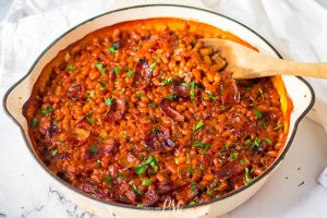 SLOW COOKER BBQ BEANS