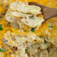 CHEESY BACON SCALLOPED POTATOES