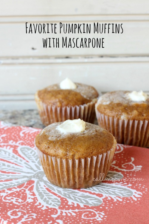 Favorite Pumpkin Mascarpone Muffins 