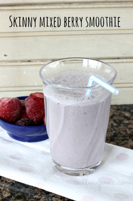 Skinny Mixed Berry Smoothie #callmepmc