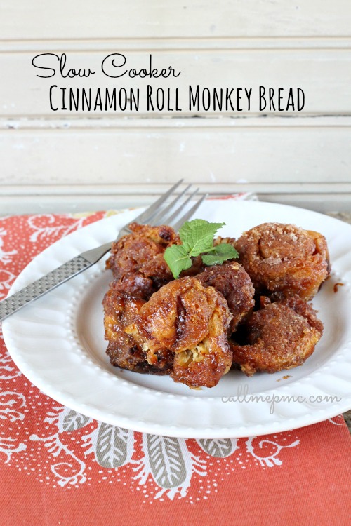 Slow Cooker Cinnamon Roll Monkey Bread httpwww.callmepmc.com