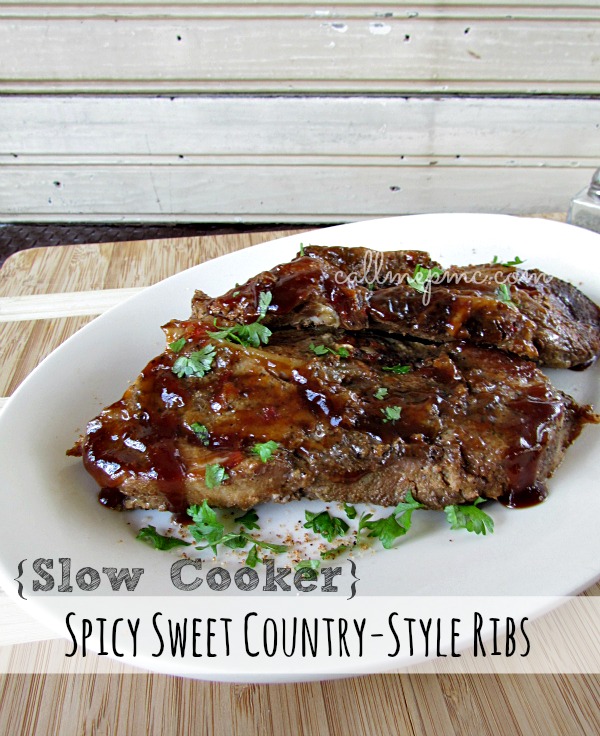 Slow Cooker Spicy Sweet Country Ribs