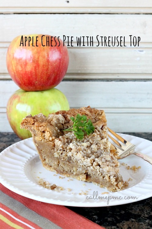 APPLE CHESS PIE WITH STREUSEL TOP