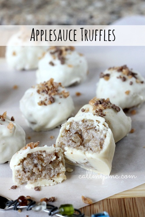 from disaster to decadence: apple sauce truffles