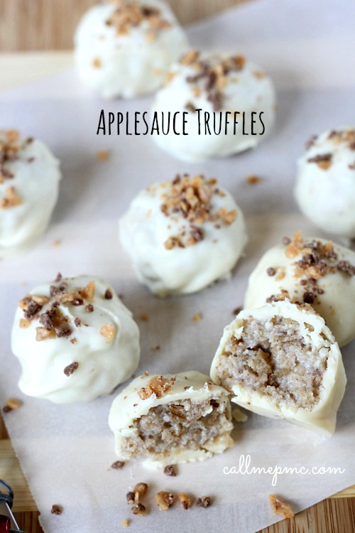 Applesauce truffles #callmepmc
