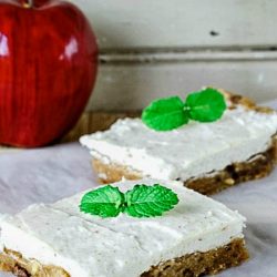 Favorite Caramel Apple Blondies with Browned Butter Frosting