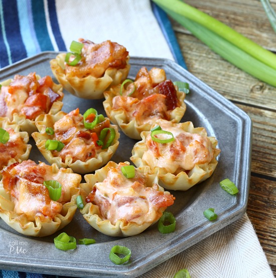 No Fuss Bacon Tomato and Cheese Cups