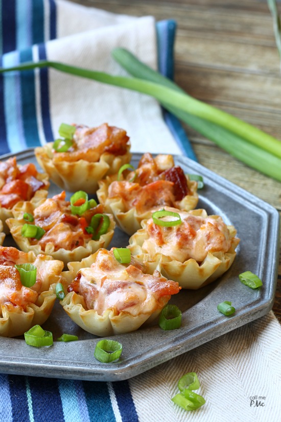 Cheesy Bacon Rotel Cups | Appetizers