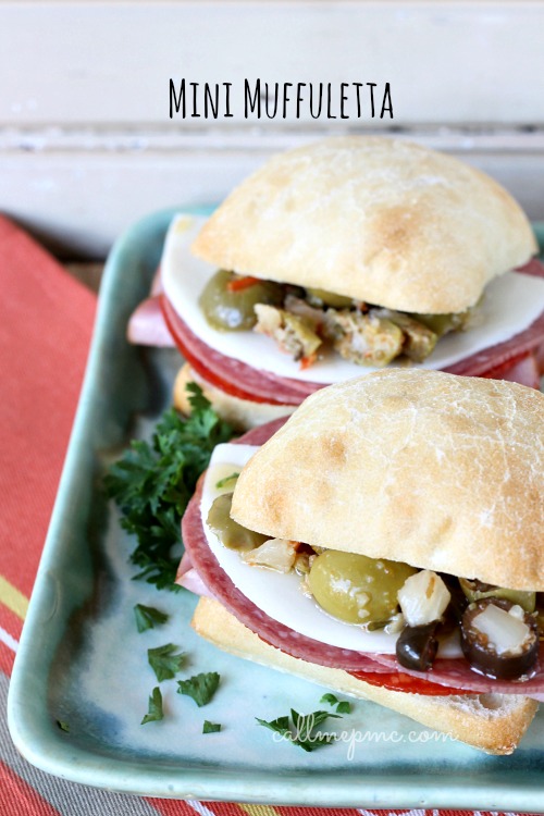 Central Grocery Mini Muffuletta Sandwich #callmepmc