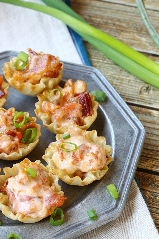 Bacon Rotel Cheese Appetizer Cups