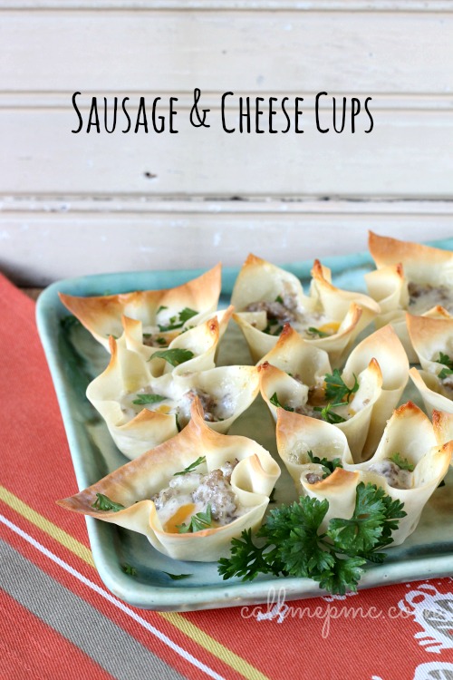 Sausage & Cheese cups 