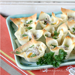 Sausage and Cheese Cups