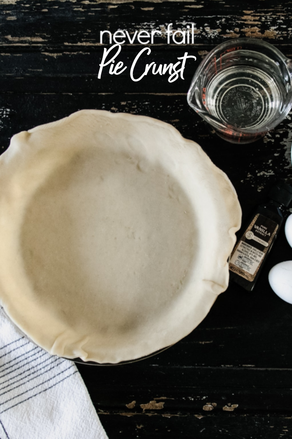 I'm going to teach you how to make an easy, tender, and flaky pie crust. In fact, it's my Never Fail Pie Crust! 