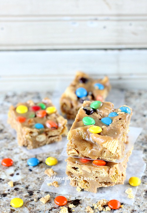 Peanut Butter Crunch Bars from Call Me PMc