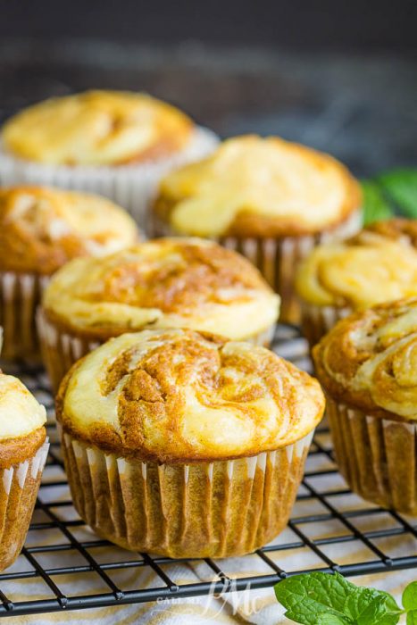 Favorite Pumpkin Mascarpone Muffins are just another reason to make a pumpkin recipe! #recipe #pumpkin #muffins #pumpkinmuffins Pumpkin Cream Cheese Swirl Muffins