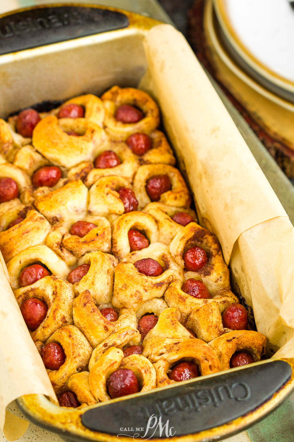 Sausage Cinnamon Roll Monkey Bread