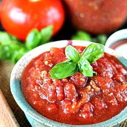 Slow Cooker Tomato Meat Sauce 2 Step easy recipe