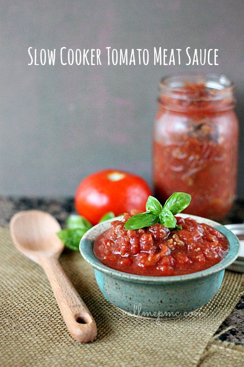 Slow Cooker Tomato Meat Sauce 