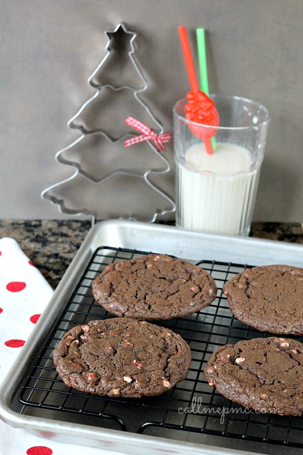 Chocolate Peppermint Chip Cookie Recipe desserts cooling