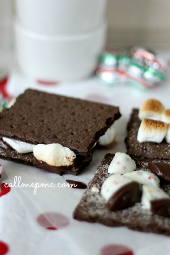 Indoor Chocolate Mint S'mores Recipe