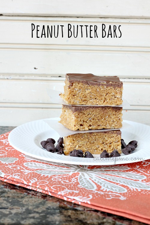 Chocolate Peanut Butter Cereal Bars