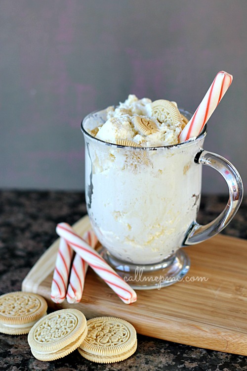 Peppermint Cookies and Cream No Churn Ice Cream