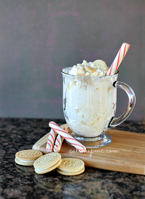 Peppermint Cookies and Cream No Churn Ice Cream