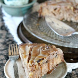 Maple Pear Upside Down Skillet Cake