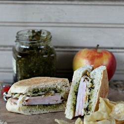 Turkey Pesto Cheese Sandwich