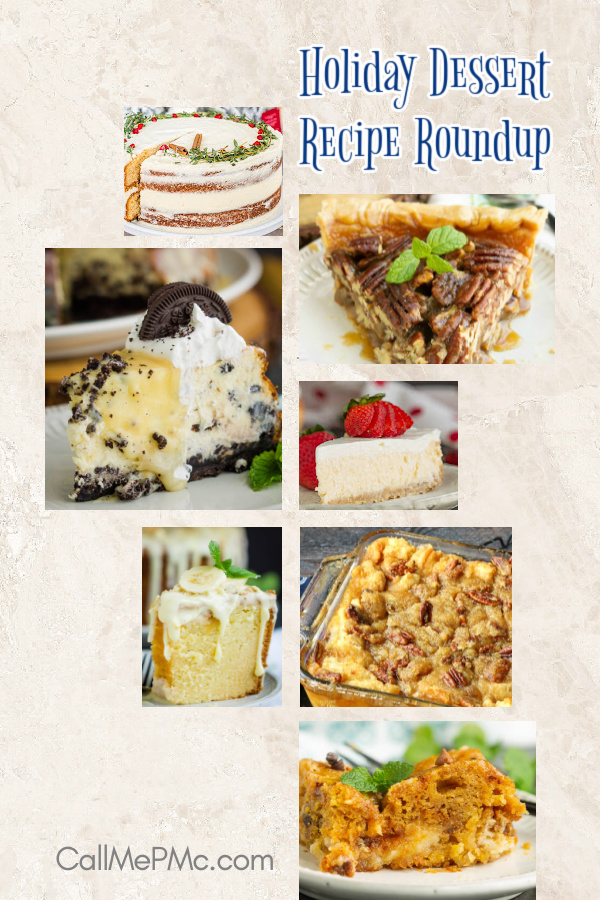 collage of desserts