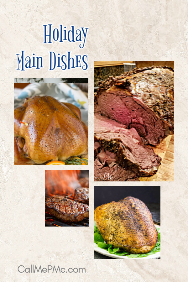 holiday main dish recipes collage