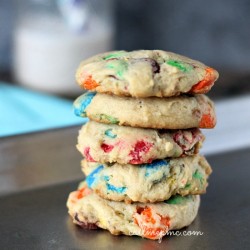 Soft Batch M&M Cream Cheese cookies