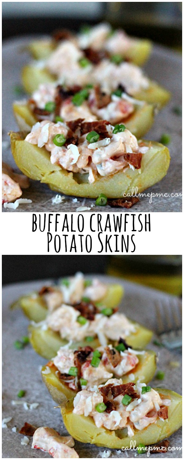 Buffalo Crawfish Potato Skins