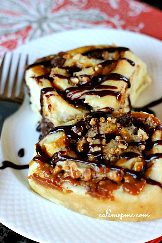 Snickers Bars Cinnamon Rolls