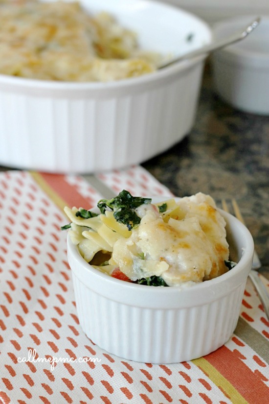 Artichoke Spinach Baked Pasta