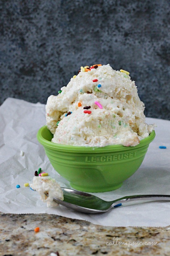 Skinny Cake Batter Ice Cream