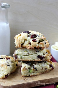 Dried Cherry Pistachio Scones