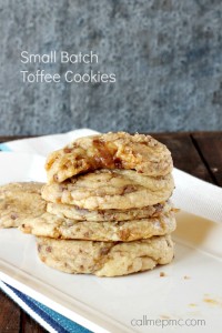 Small Batch Soft Toffee Cookie Recipe
