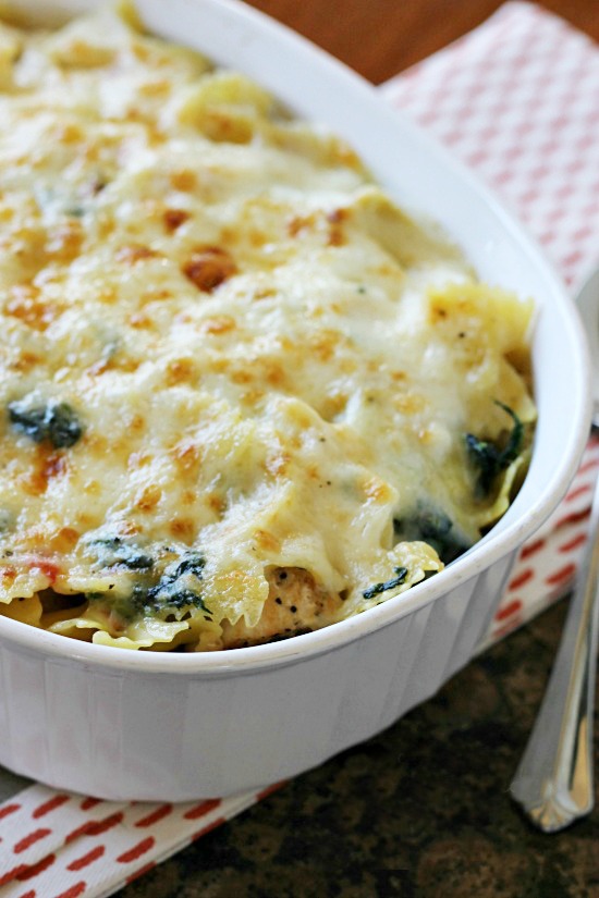 Spinach Artichoke Pasta Bake