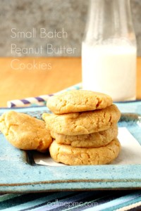 SMALL BATCH PEANUT BUTTER COOKIES